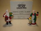 Dept 56 North Pole Accessory - Santa & Mrs. Claus -2 Pc 