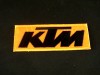 ORANGE KTM SPORT MOTORCYCLE BIKER MOTOR IRON ON PATCH 