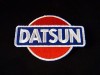 NEW RED BLUE DATSUN CAR AUTOMOBILE MOTOR IRON ON PATCH 