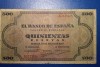 Billete 500 pesetas 1938 serie A 