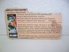 GI Joe 1983 Silver Pads GRAND SLAM File Card NR Rare 