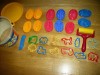 Set de moldes para modelar plastilina o barro