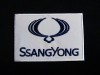 BLUE SSANGYONG KOREA AUTOMOBILE CAR MOTOR IRON ON PATCH 