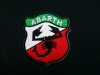 RED GREEN ABARTH RACING CAR AUTO MOTOR IRON ON PATCH 