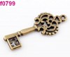 Bronze 12 Key Charm Pendant fit Bracelet f799 