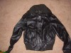 WOMENS DARK BROWN LEATHER BOMBER JACKET SIZE 12 UK 