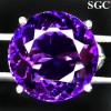 44.19ct Valuable Purple Amethyst Silver 925 Rings NR! 