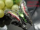 Exalted Butterfly Swarovski Crystal&alloy brooch HX0178 