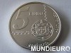 $MUNDIEURO$PORTUGAL 5 EUROS PLATA 2003 ESCASA INVERSIÓN