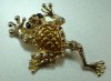 NEW SWAROVSKI CRYSTAL Frog BROOCH PIN Q76 