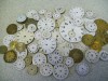 ASSORTED 50 POCKET WATCH CERAMIC & METAL DIALS  