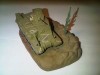 1:72 M3 Lee/Grant mit Diorama TOP gebaut aus Konvolut