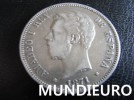 $MUNDIEURO$ AMADEO I 5 PTAS PLATA 1871*8*71 INVERSIÓN