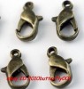 Free Ship! 50pcs bronze metal lobster clasps 12mm 