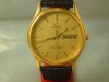 OMEGA SEAMASTER DAYDATE GOLDPLATED QUARTZ MENSWATCH 