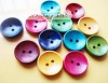 Lots 100pcs mixed colors wood clothes buttons 15mm 