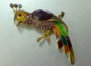 NEW  SWAROVSKI CRYSTAL PARROT BROOCH PIN Q54 