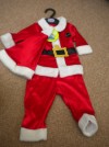 BNWT BABY SANTA XMAS DRESSING UP M&S 0-3MTHS 