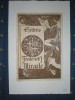 EX LIBRIS DE RIQUER SPAIN PARA F. MIRACLE EXLIBRIS RARE 