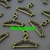 50 Pcs Antique Bronze Clothes Hanger Charms TS0291_4 