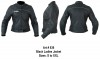 NEU 836-BLK Damen Motorrad Lederjacke aus Rindsleder 