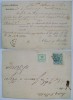 SPAIN 1877 ADVERTISE POSTCARD FANCY CANCEL EE0318 