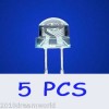 5 PCS 5MM White  LED Light Emitting Diode 1600MCD110° 