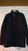 H&M MEN'S BLACK MILITARY WINTER JACKET SIZE 44R XL 54 