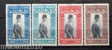 Egypt  stamps CAT n°155/158 mh 