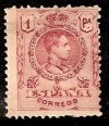 Spain 1909 #306 1p Lake mint hinged gum 