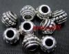 50pcs tibet silver delicacy big hole spacer beads~8mm 