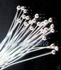 200PCS SILVER PLATED BALL PINS HEADPINS 50MM.Y 