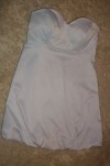 BNWT SILVER GREY STRAPLESS BUBBLE HEM DRESS SIZE 16 