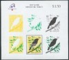 NEW ZEALAND,1989 Philexfrance-Birds-Black Robin s/s MNH 