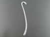 10PCs Silver Tone Bookmark With Loop 85mm Findings 