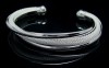 silver Charming DREAMLIKE ARC Bangle AB027 Xmas gift 