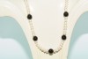 5.00-8.00MM ONYX & PEARL NECKLACE WOW!  