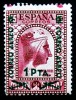 1938 ED#783* 1 Pta. s. 25c lila rosáceo (642-V)  