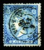 1866 ED#81º 4 cu. azul ISABEL II REQUENA Valencia 