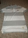 Aeropostale POLO Shirt MENS small White Gray 