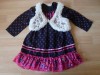 GIRLS FLOATY FLOWER DRESS & FAUX FUR GILET 18-24 