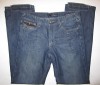 Men's VIGOSS BRAND Jeans 32 x 34 Wash DARK Flap Pockets 