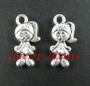 Free Ship 50pcs Tibetan Silver Girl Pendants 16*7.5*3mm 