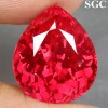 14.77 ct Stunning Pear Facet Hot Red Topaz NR! 