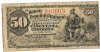 CUBA Banco Español Havana 50 CENTAVOS 1889 fine 