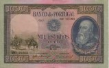 Portugese (Portugal) Escudos Banknote. 