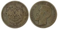 aa672 1 leu 1894 silver coin Romania Rumänien 