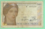 FRANCE FRENCH 300 FRANC CERES ET MERCURE EXTRA RARE 