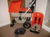 Stunning Bugaboo Cameleon Sand & Orange Fleece PERFECT! 