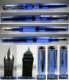 Pelikan  205 Pen blu transparent  M Nib!!!! 